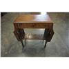 Image 1 : VINTAGE SIDE TABLE W/ MAGAZINE RACKS