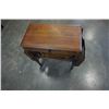 Image 2 : VINTAGE SIDE TABLE W/ MAGAZINE RACKS