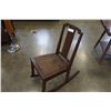 Image 1 : ANTIQUE NURSING ROCKING CHAIR WITH RATTAN SEAT