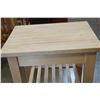 Image 2 : BUTCHER BLOCK KITCHEN CART
