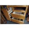 Image 2 : SOLID WOOD TV CABINET ON CASTORS
