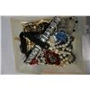Image 2 : CLEAR BIN WITH PEARL NECKLACES AND ESTATE JEWELRY