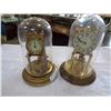 Image 1 : 2 DOME CLOCKS - 1 IS GLASS DOME