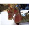 Image 4 : HAND CARVED FOLKLORE HORSE WAGON AND HAND CARVED BOX W/ CONTENTS