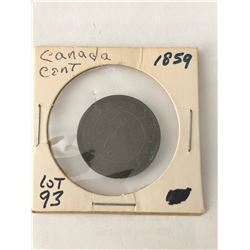Hard to Get 1959 Canada Large Cent Coin