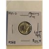 Image 1 : Rare 1945 D Silver Mercury Dime in MS68 High Grade