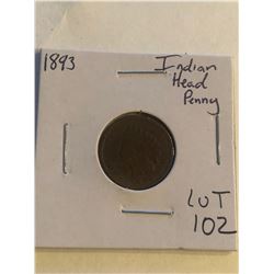 Early 1893 Indian Head Penny