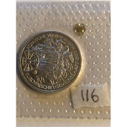 1987 Silver Germen Federal Republic 10 Marks HORSES in Original Package