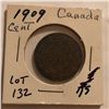Image 1 : 1909 Canada Large 1 Cent Nice Early Coin