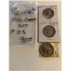 Image 1 : Beautiful 1946 Silver Commemorative BOOKER 3 Coin Set PDS in Brilliant Uncirculated