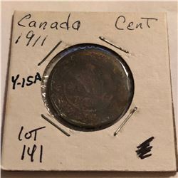 1911 Canada Large 1 Cent Nice Early Coin