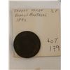 Image 1 : Extremely Rare 1842 Canada Bank Token Bank of Montreal 1/2 P