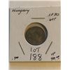 Image 1 : Extremely Rare 1870 Silver HUNGARY 10 Krajczar in Very Fine Grade