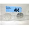 Image 1 : 2 x 1 Oz Engelhard "Big E" .999 Silver Rounds