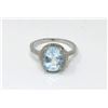 Image 1 : Sky Blue Topaz & Diamond Cocktail Ring