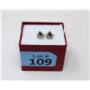 Image 2 : New Garnet & Diamond Sterling Silver Earrings