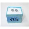 Image 2 : New Diamond & Blue Topaz Stud Earrings