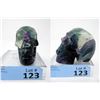 Image 1 : 1434 CT Carved 3D Fluorite Gemstone Skull