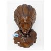 Image 1 : Carved Wood Indian Chief Bust