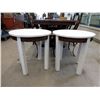 Image 1 : Pair of Round Wood End Table