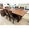 Image 1 : Dining Table with Leaf and 5 Chairs