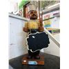 Image 1 : 25" Tall Chef Statue with Chalk Board