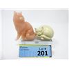 Image 1 : 2 Rare Franklin Mint Curio Cabinet Cats