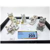 Image 1 : 5 HTF Franklin Mint Curio Cabinet Cats