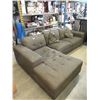 Image 1 : 2 Piece Grey Fabric Sectional - Store Return