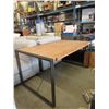 Image 1 : New Wood Dining Table with Metal Frame