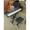 Image 1 : Casio Electric Keyboard with Stand & Stool