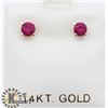 Image 3 : 14K BURMA RUBY STUDS EARRINGS