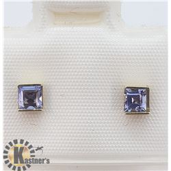 14K TANZANITE STUDS EARRINGS