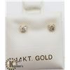 Image 3 : 14K DIAMOND STUD EARRINGS