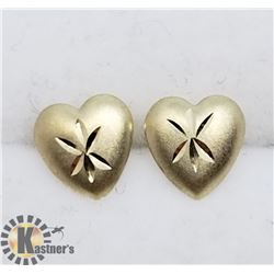 14K HEART SHAPED EARRINGS