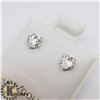 Image 2 : 14K HEART SHAPED CZ EARRINGS
