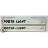 Image 1 : LOT OF TWO PORTA-LIGHT FLUORESCENT WORK LIGHTS