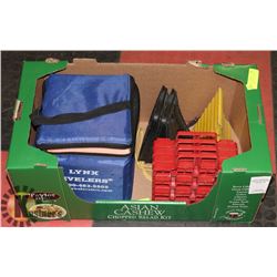 TRAILER LEVELERS AND WHEEL CHUCKS