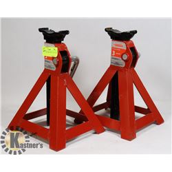 PAIR OF MOTORMASTER 3 TON JACK STANDS