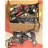 Image 1 : BOX OF ASSORTED POWER TOOLS