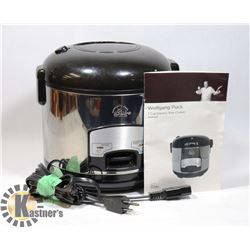 WOLFGANG PUCK 7C RICE COOKER + INSTRUCTIONS
