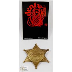 NEW METAL REPLICA GRAND COUNTY SHERIFF BADGE
