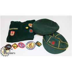 VINTAGE BOY SCOUTS ITEMS 2 HATS