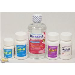 BAG OF ASSORTED KIDS MEDICINE