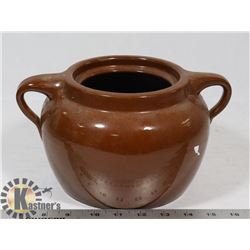 SUNBURST CERAMICS CROCK WITH HANDLES