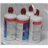 Image 1 : 4 BOTTLES OF CLEAR CARE CLEANING AND DISINFECTING