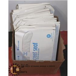 LOT OF 10 TOILET SEAT COVERS