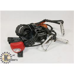 LOT OF PELICAN HEADLAMP AND SQUIDS