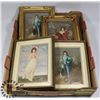 Image 1 : FLAT OF BLUE BOY AND PINK LADY FRAMED PICTURES