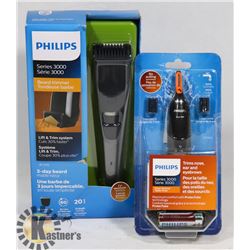 BAG WITH PHILIPS RAZOR AND TRIMMER